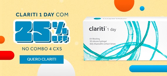 Lentes de contato diárias Clariti 1 Day